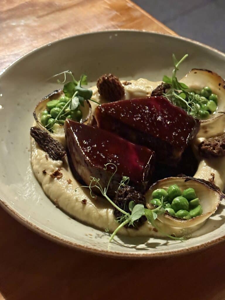 Lengua y coliflor