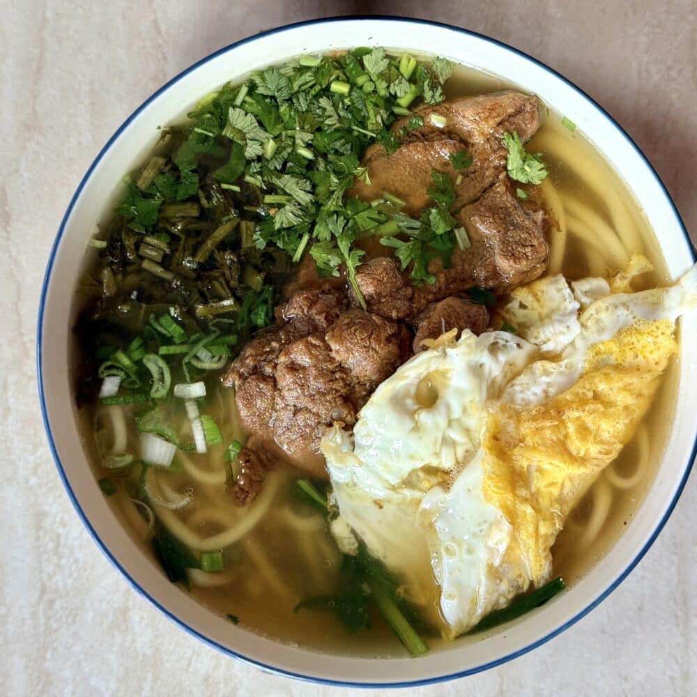 Fideos de costilla de cerdo