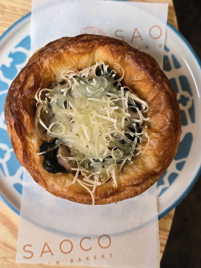 Danesa de espinaca y champiñón